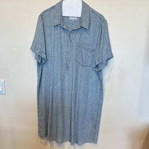 “Rails” Chambray Blue Shirt Dress